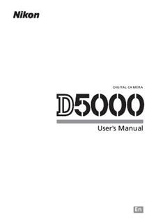 Nikon D5000 manual. Camera Instructions.